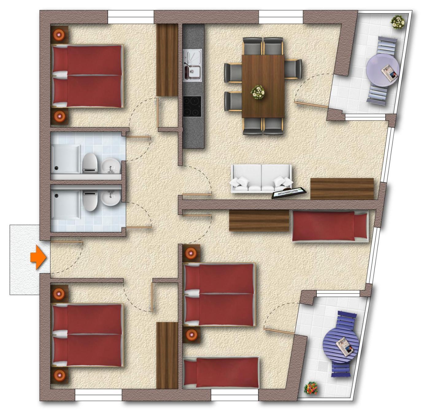 Appartements Laura Mayrhofen Buitenkant foto